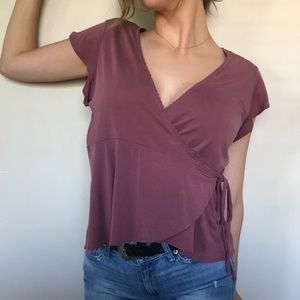 American rag wrap blouse.